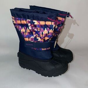 NEW Columbia Powderbug insulated waterproof winter boots, size 2 youth